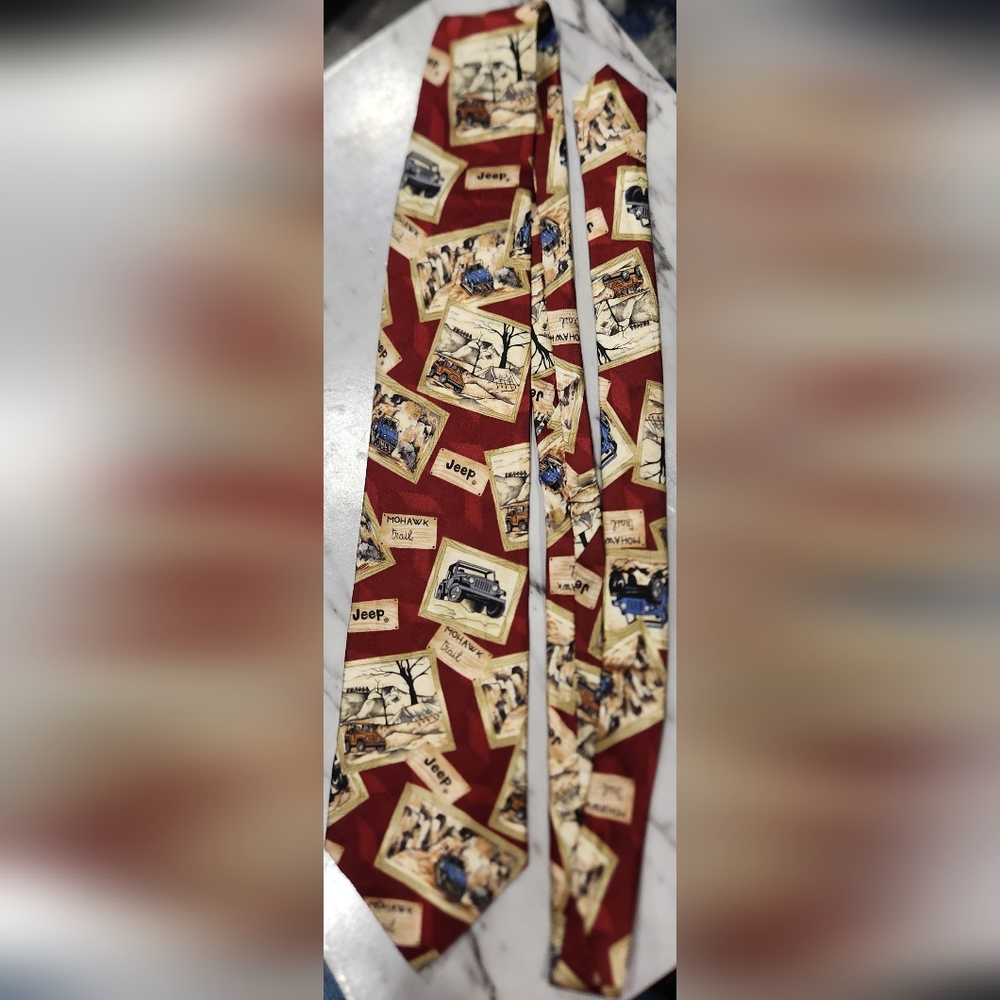 Jeep Wrangler Jeep on trails neck tie